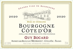 2021 Bourgogne Blanc, Côte d'Or, Domaine Guy Bocard